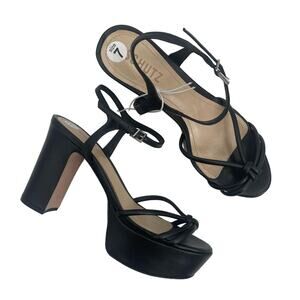 SCHUTZ Black Strappy Heels